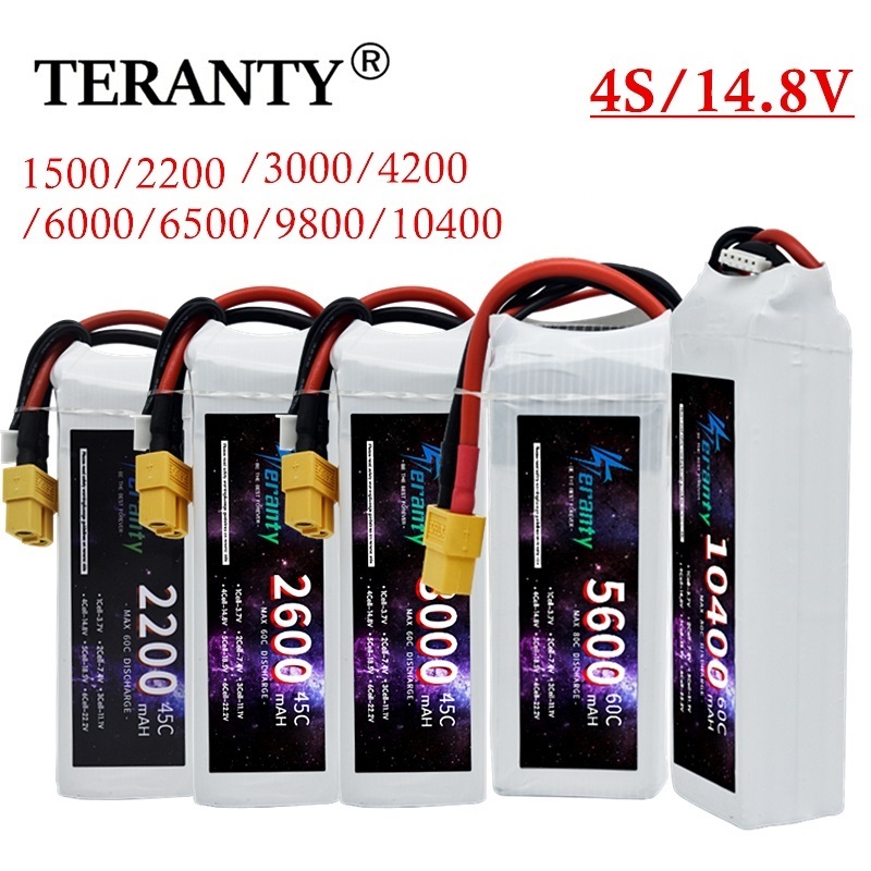4S Lipo Battery 14.8V 6000Mah - 14.8V RC LiPo Battery 4S 1500mAh