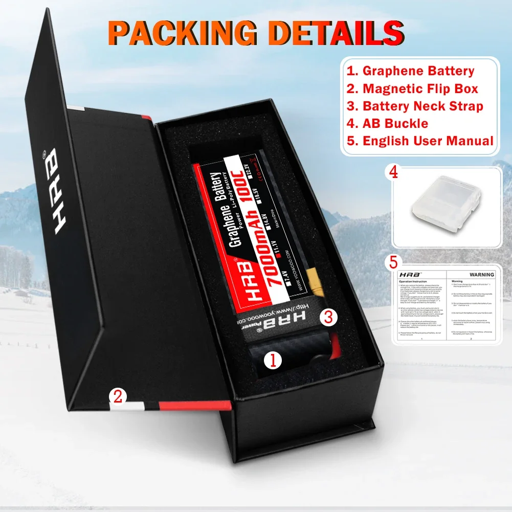 6S Lipo Battery 22.2V 5000Mah - Graphene Battery 2S 3S 4S 6S