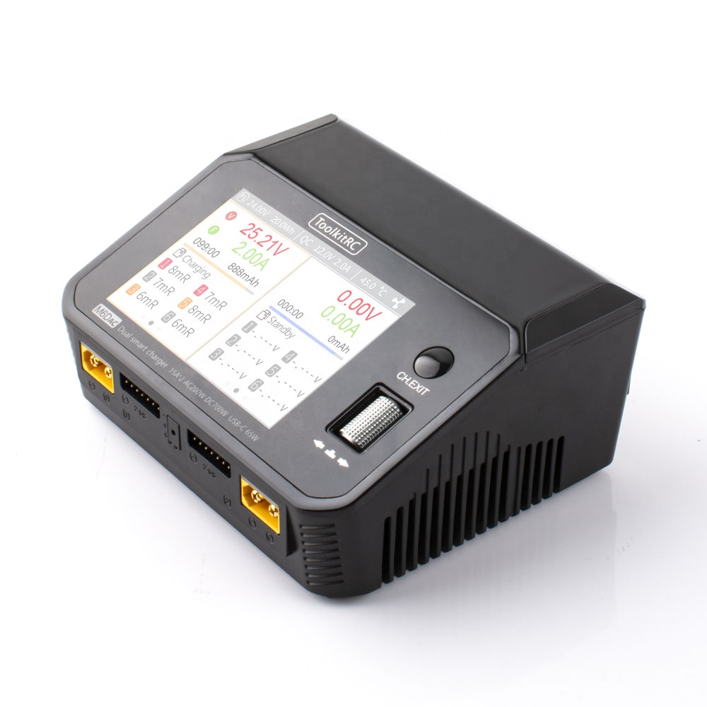 Toolkitrc M6Dac Smart Charger - Toolkitrc M6DAC 350W X 2 USB-C