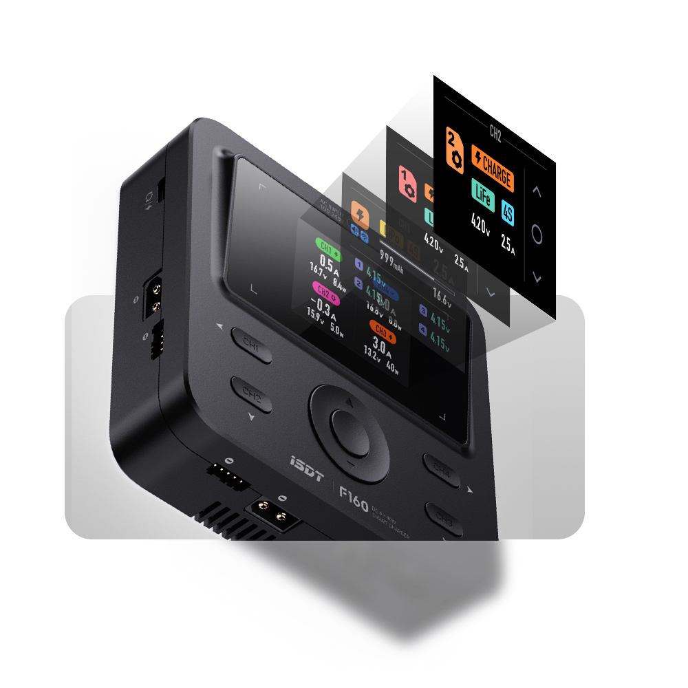 Toolkitrc M6Dac Smart Charger - ISDT F160 4CH AC Quad Channel