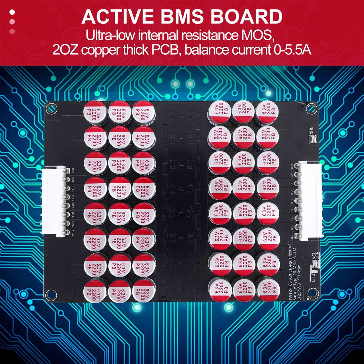 12S Lipo Battery Balancing Board - *ONE DAY 12S 13S 14S 15S