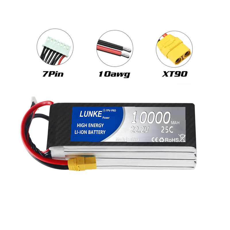 Batterie  Lipo 2S 3S 4s 5s 6s  - 6S Lipo Battery 22.2V 5000Mah review and price