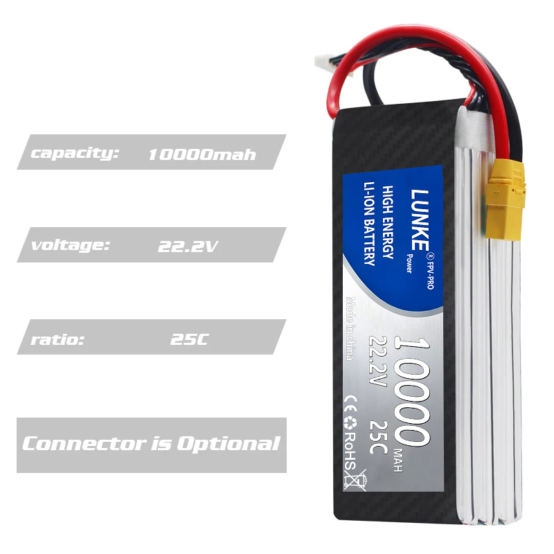 Batterie  Lipo 2S 3S 4s 5s 6s  - 6S Lipo Battery 22.2V 5000Mah review and price