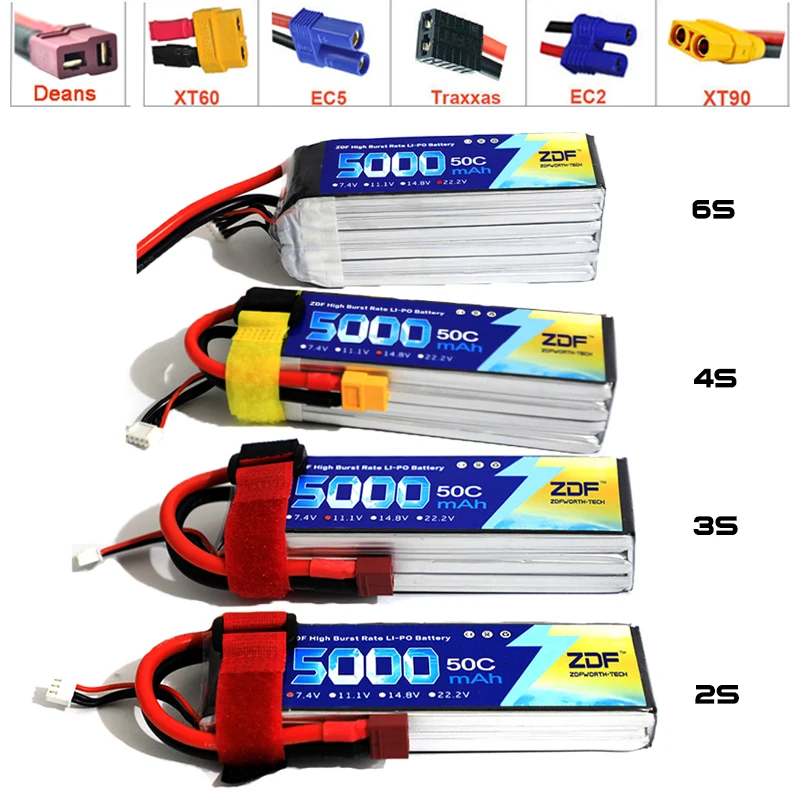 ZDF FPV 450 500 7.4V 11.1V 14. - 6S Lipo Battery 22.2V 5000Mah review and price