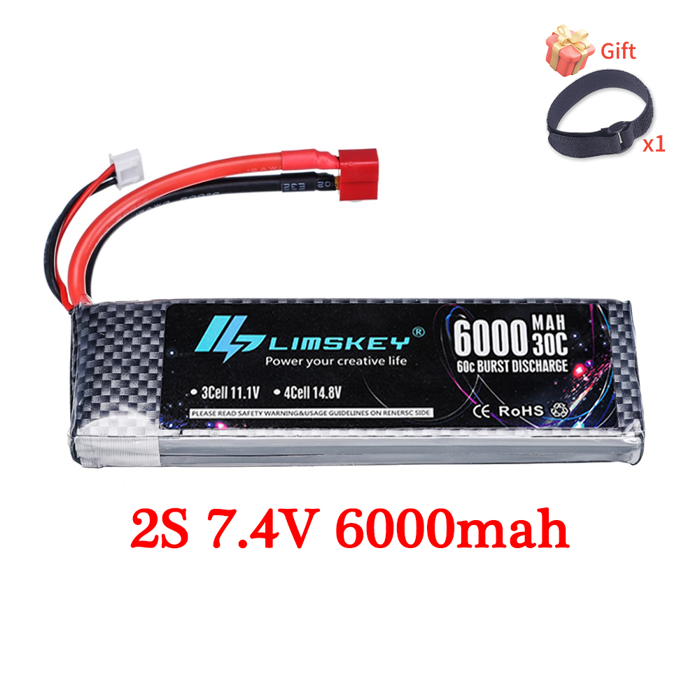 7.4V 11.1V 14.8V 22.2V 6000mAh - 4S Lipo Battery 14.8V 6000Mah review and price