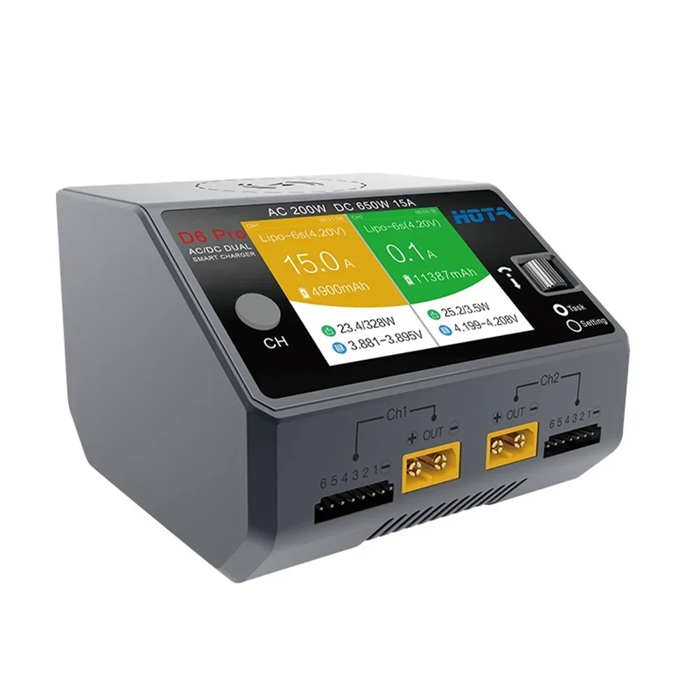 HOTA D6 Pro Dual Channel Smart - Hota D6 Pro Dual Lipo Charger review and price