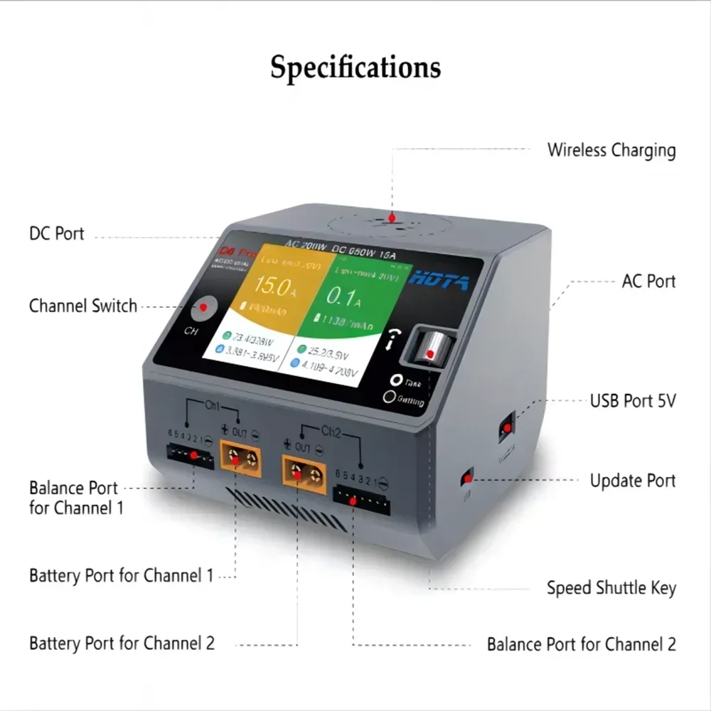 HOTA D6 Pro Dual Channel Smart - Hota D6 Pro Dual Lipo Charger review and price