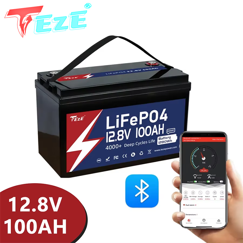 8000 Cycle 12V 24V Lifepo4 Bat - Lifepo4 12V 100Ah Bms Bluetooth review and price