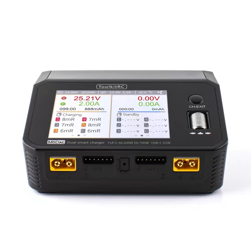 ToolkitRC M6DAC 350W X 2 USB-C - Toolkitrc M6Dac Smart Charger review and price