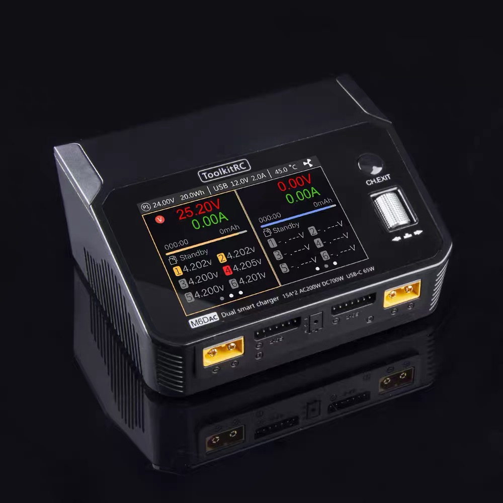 ToolkitRC M6DAC 350W X 2 USB-C - Toolkitrc M6Dac Smart Charger review and price
