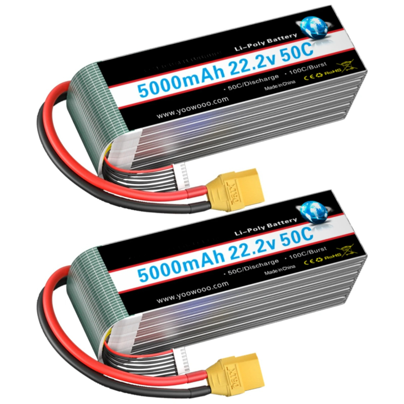 2PCS For RC Airplane Helicopte - 6S Lipo Battery 22.2V 5000Mah review and price