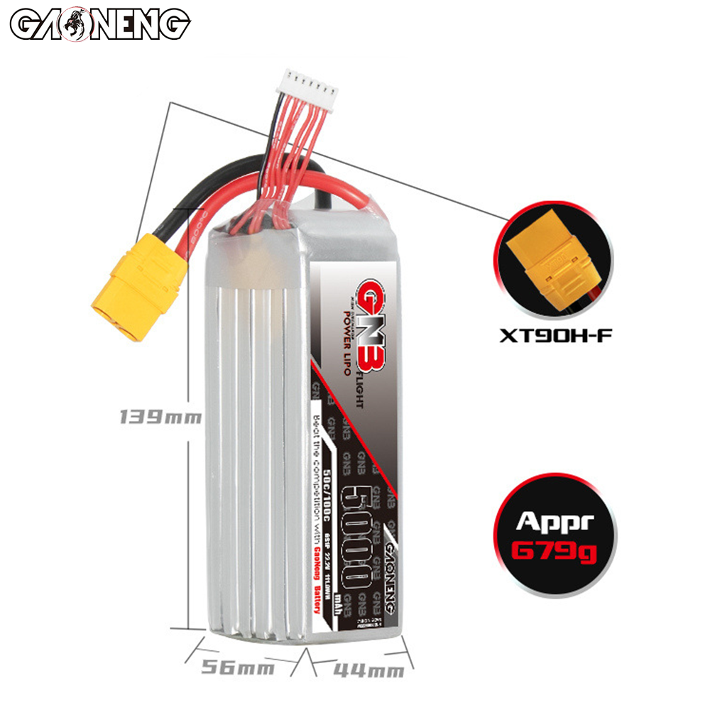 Original GNB 5000mAh 6S 22.2V  - 6S Lipo Battery 22.2V 5000Mah review and price