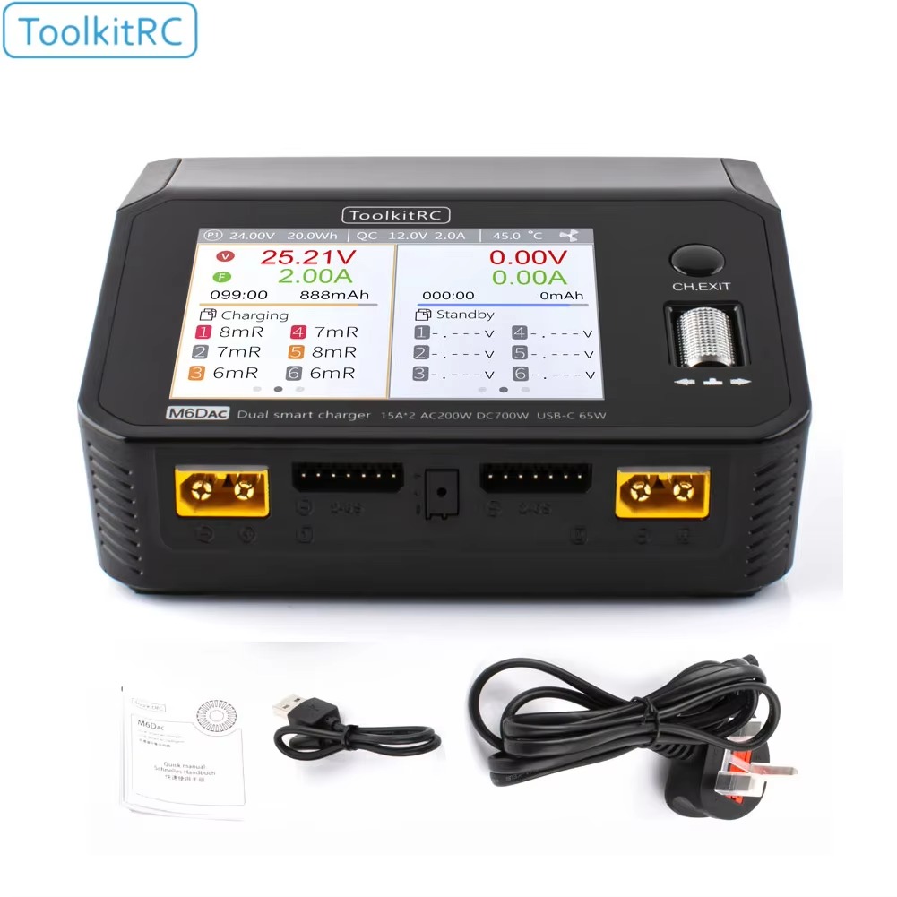 SmCpToolkitRC M6DAC Dual Chann - Toolkitrc M6Dac Smart Charger review and price
