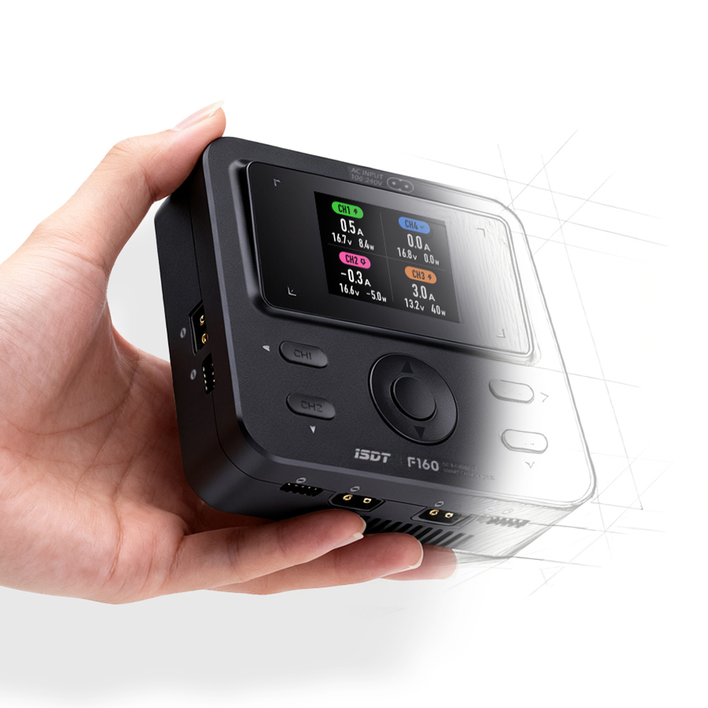 ISDT F160 4CH AC Quad Channel  - Toolkitrc M6Dac Smart Charger review and price