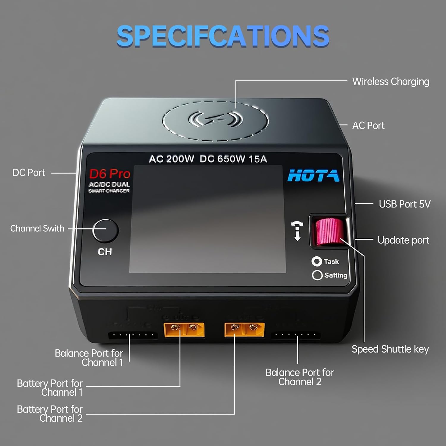 HOTA D6 Pro Lipo Battery Charg - Hota D6 Pro Dual Lipo Charger review and price